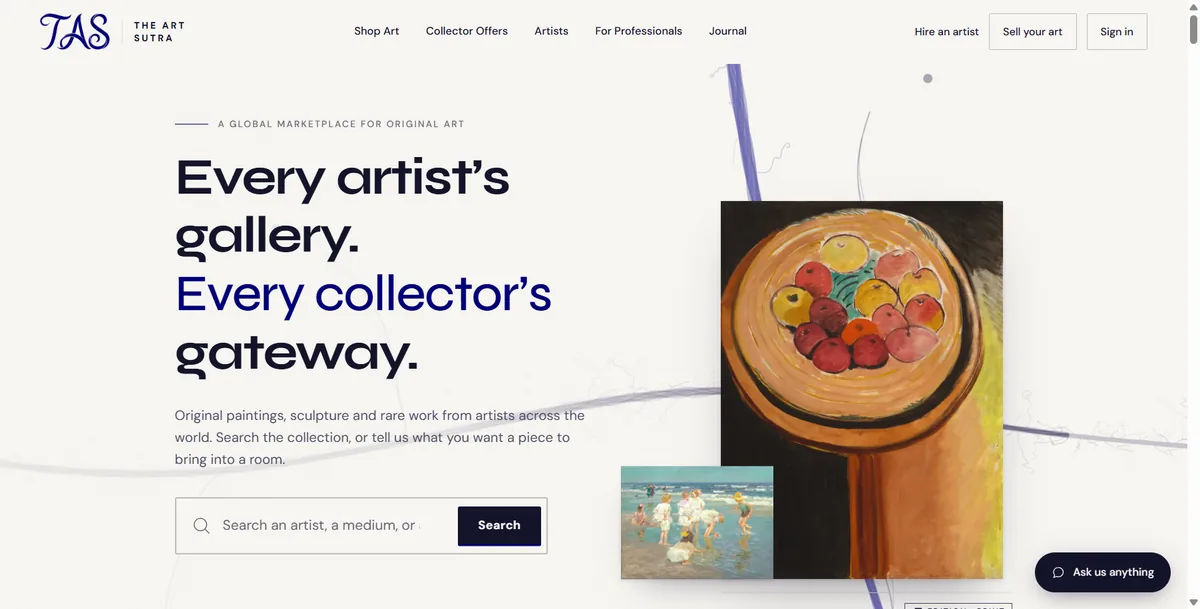 The Art Sutra — Global Art Marketplace logo